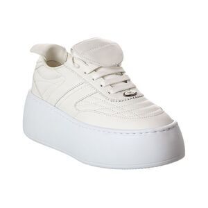 Giuseppe Zanotti Alma Leather Platform Sneaker, White